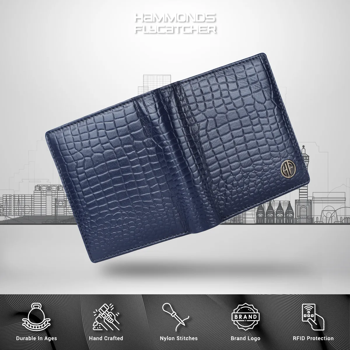 Pure Leather Wallet for Men - RFID Bifold with 6 Card Slots, Zipper & Coin Pockets - Gift for Him