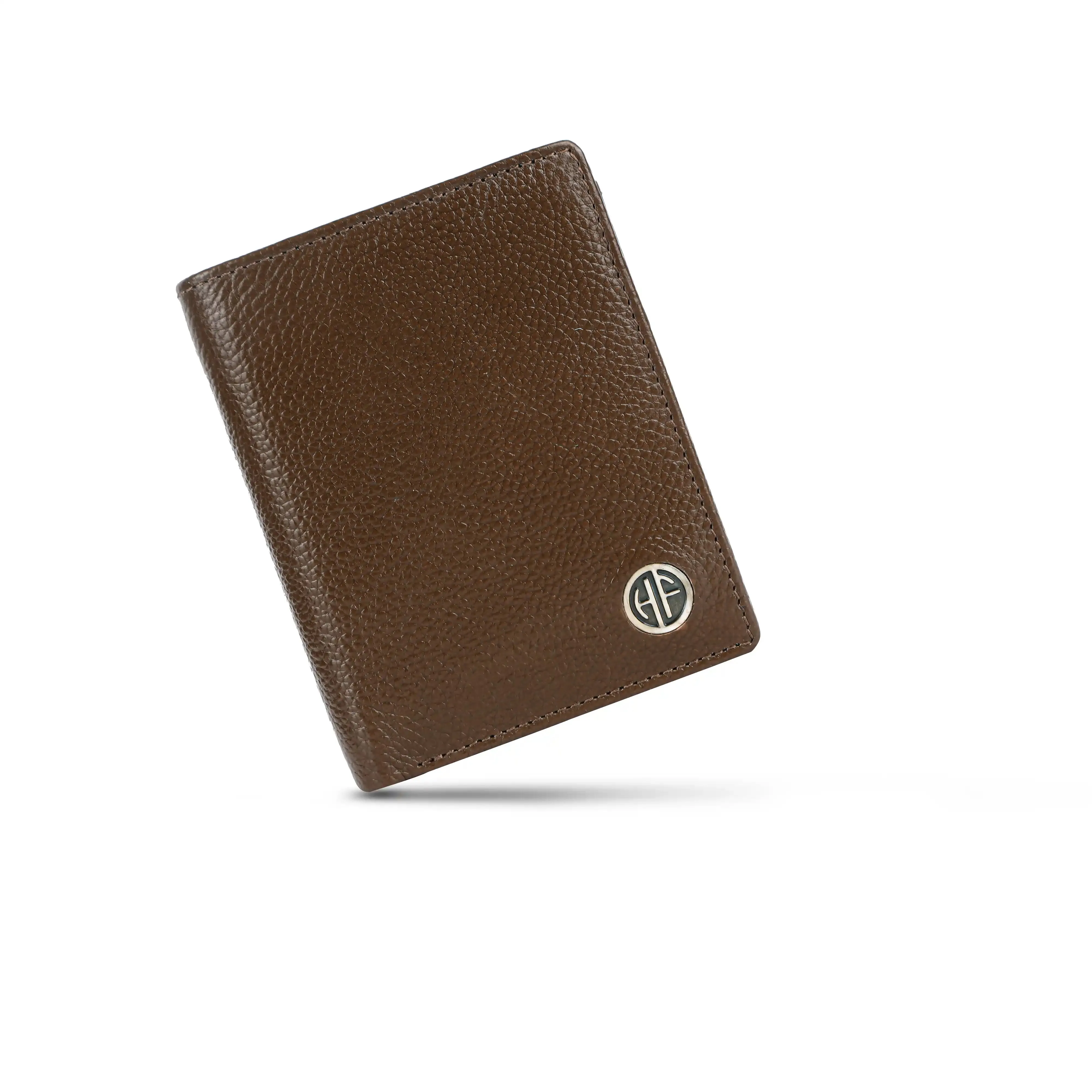 Pure Leather Wallet for Men - RFID Bifold with 6 Card Slots, Zipper & Coin Pockets - Gift for Him