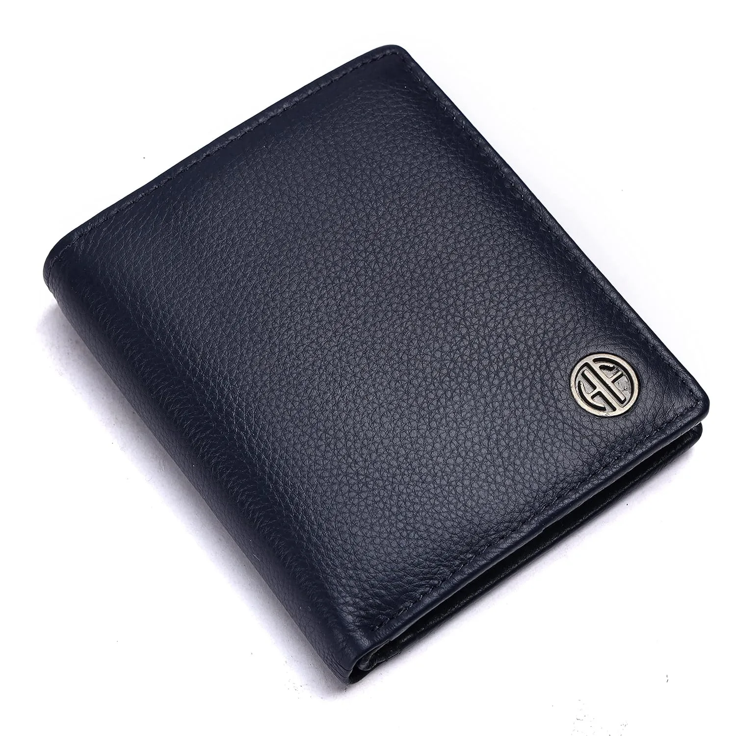 Pure Leather Wallet for Men - RFID Bifold with 6 Card Slots, Zipper & Coin Pockets - Gift for Him