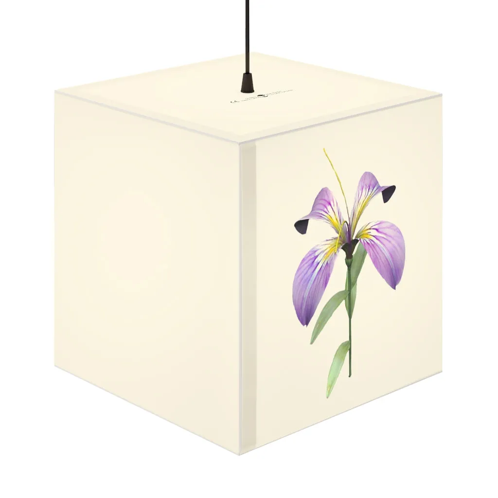 Purple Flower Personalized Lamp