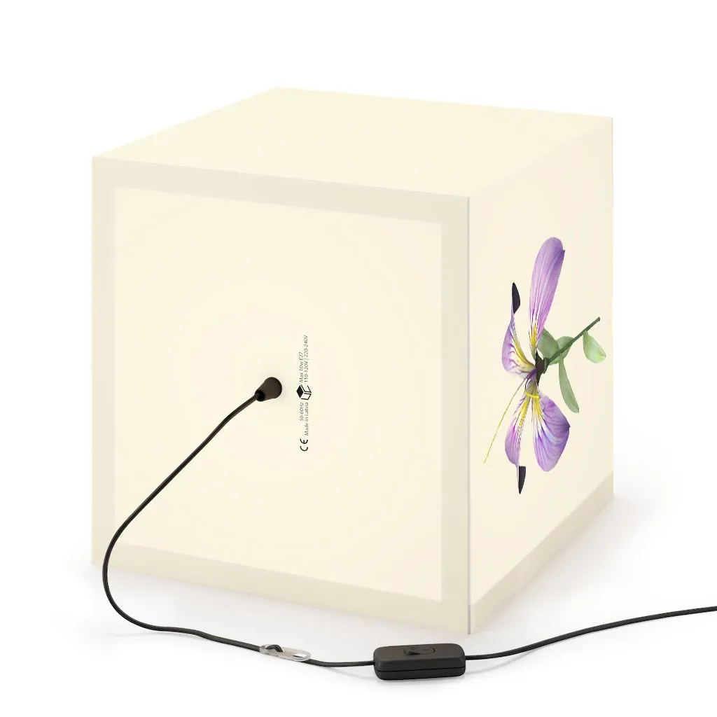 Purple Flower Personalized Lamp