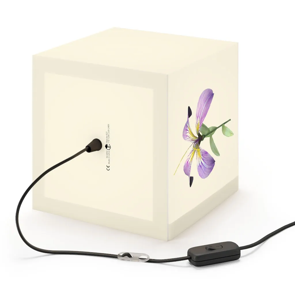 Purple Flower Personalized Lamp