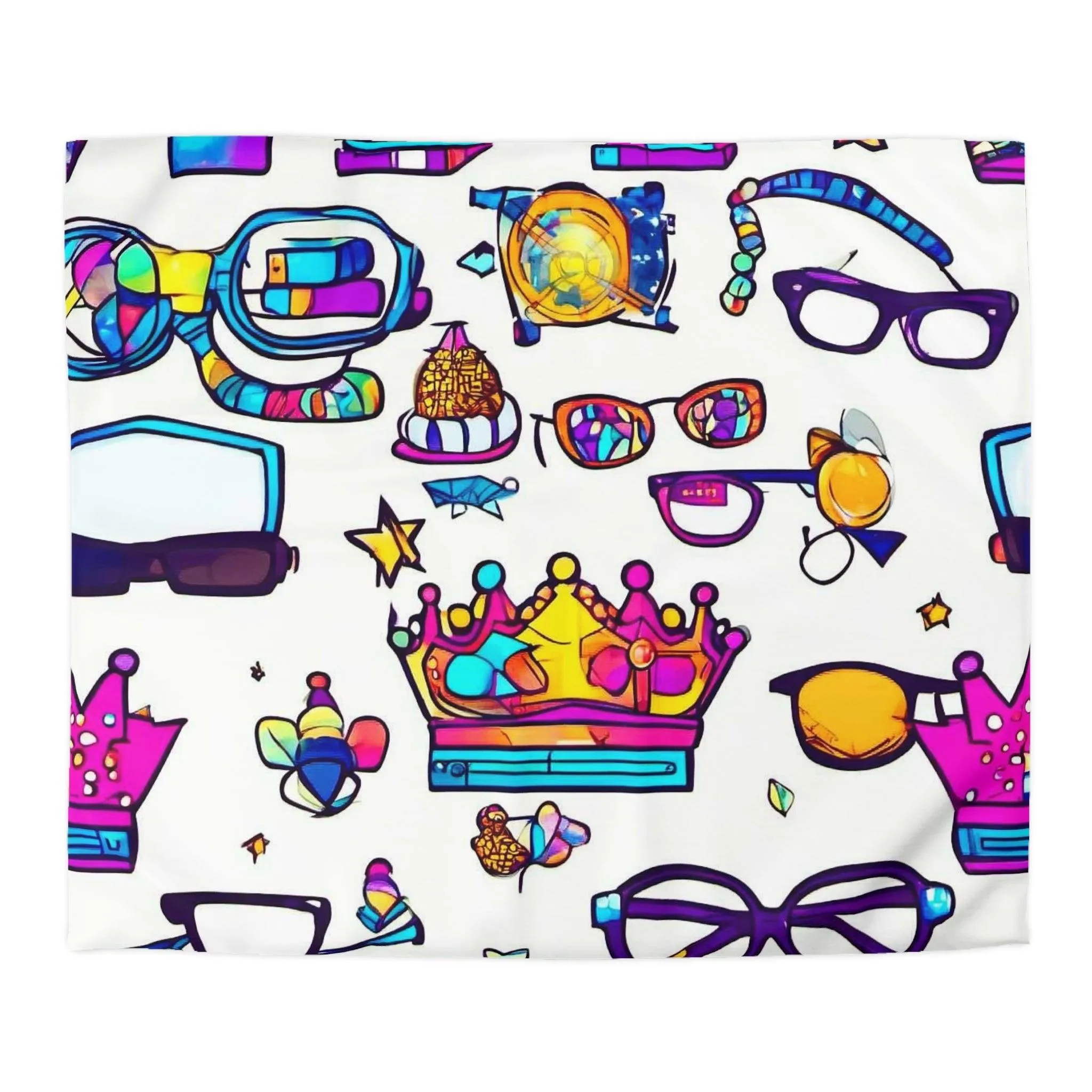 "Nerd Chic" Microfiber Duvet Cover
