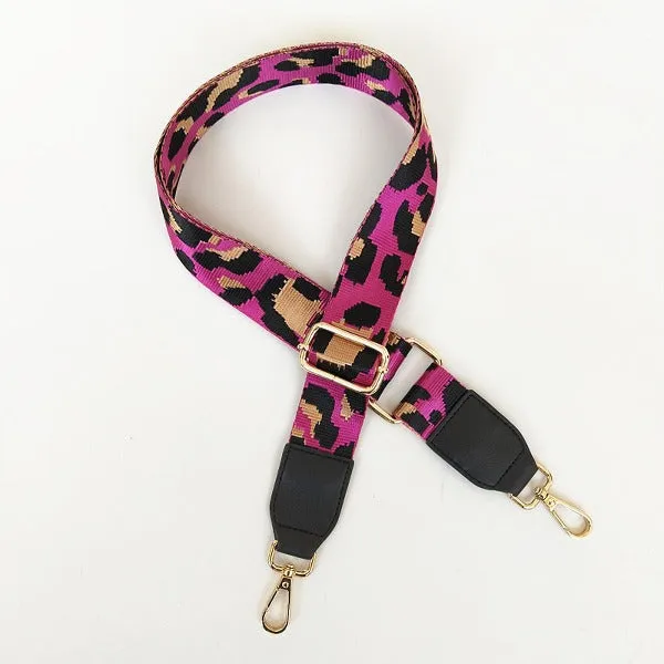 Replacement Purse Straps Crossbody, Wide Leather Leopard Purse Strap