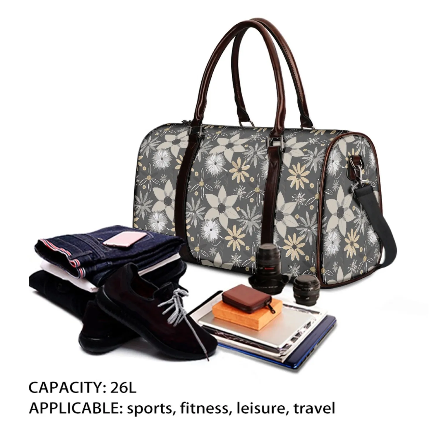 Sac de marin "Fleurs grises" (524)