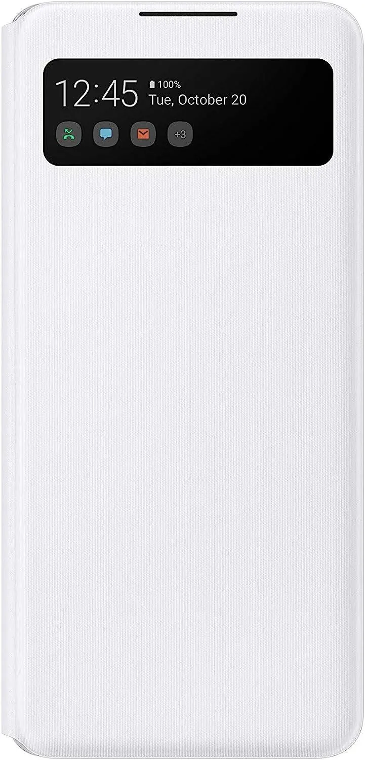 Samsung Galaxy A42 Smart S View Wallet Cover White - EF-EA426PWEGEW