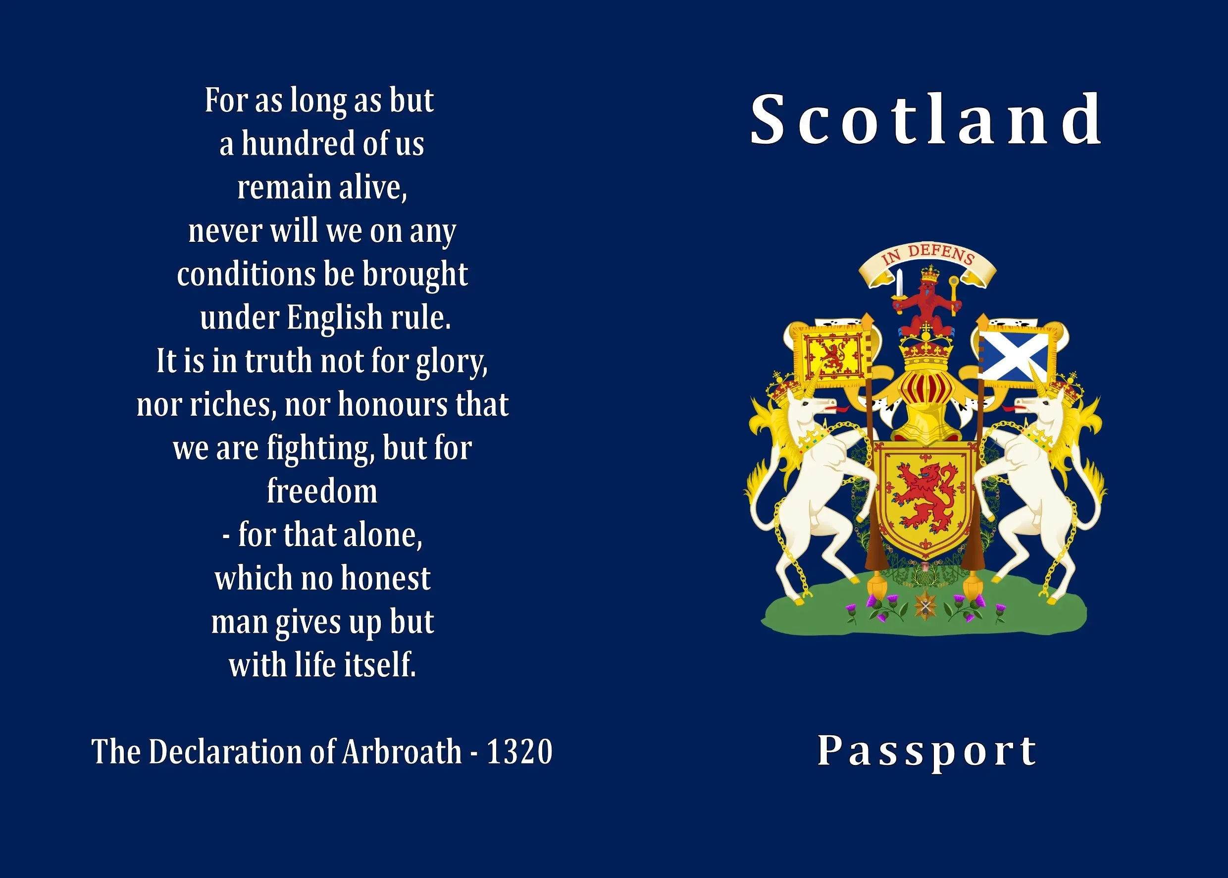 Scotland Passport Holders