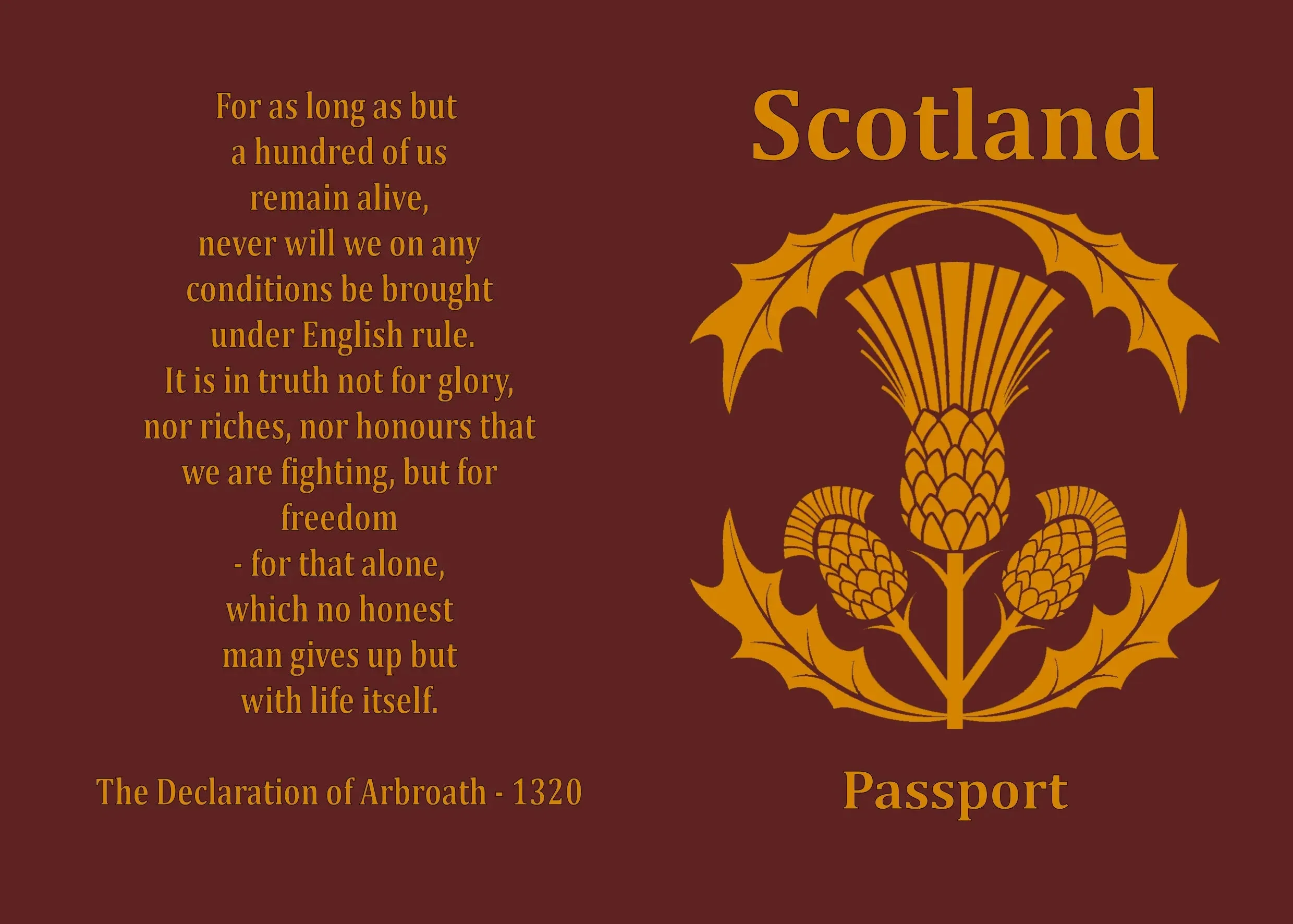 Scotland Passport Holders