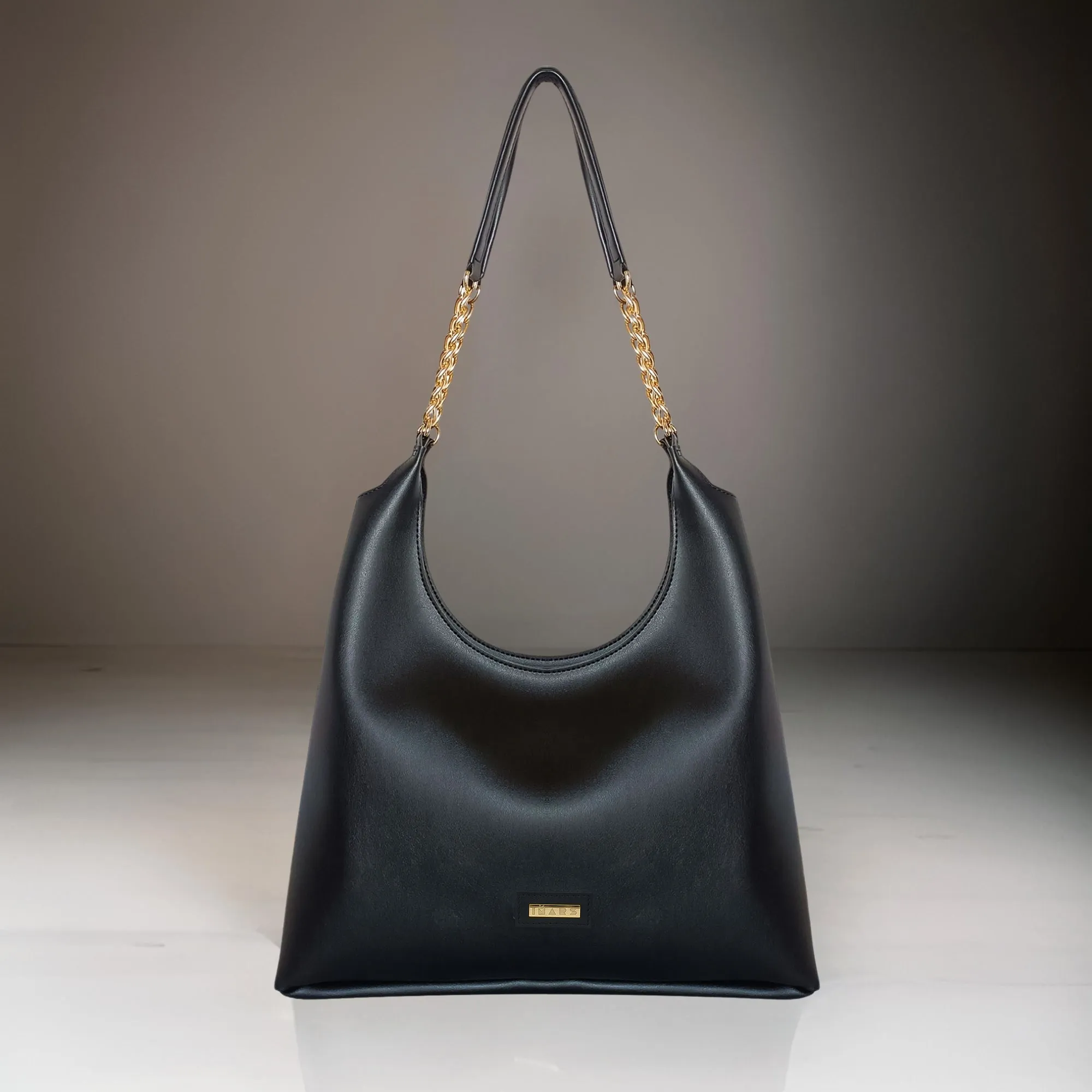 Shoulder Hobo Chain Bag | Vegan Leather Women & Girl's Handbag