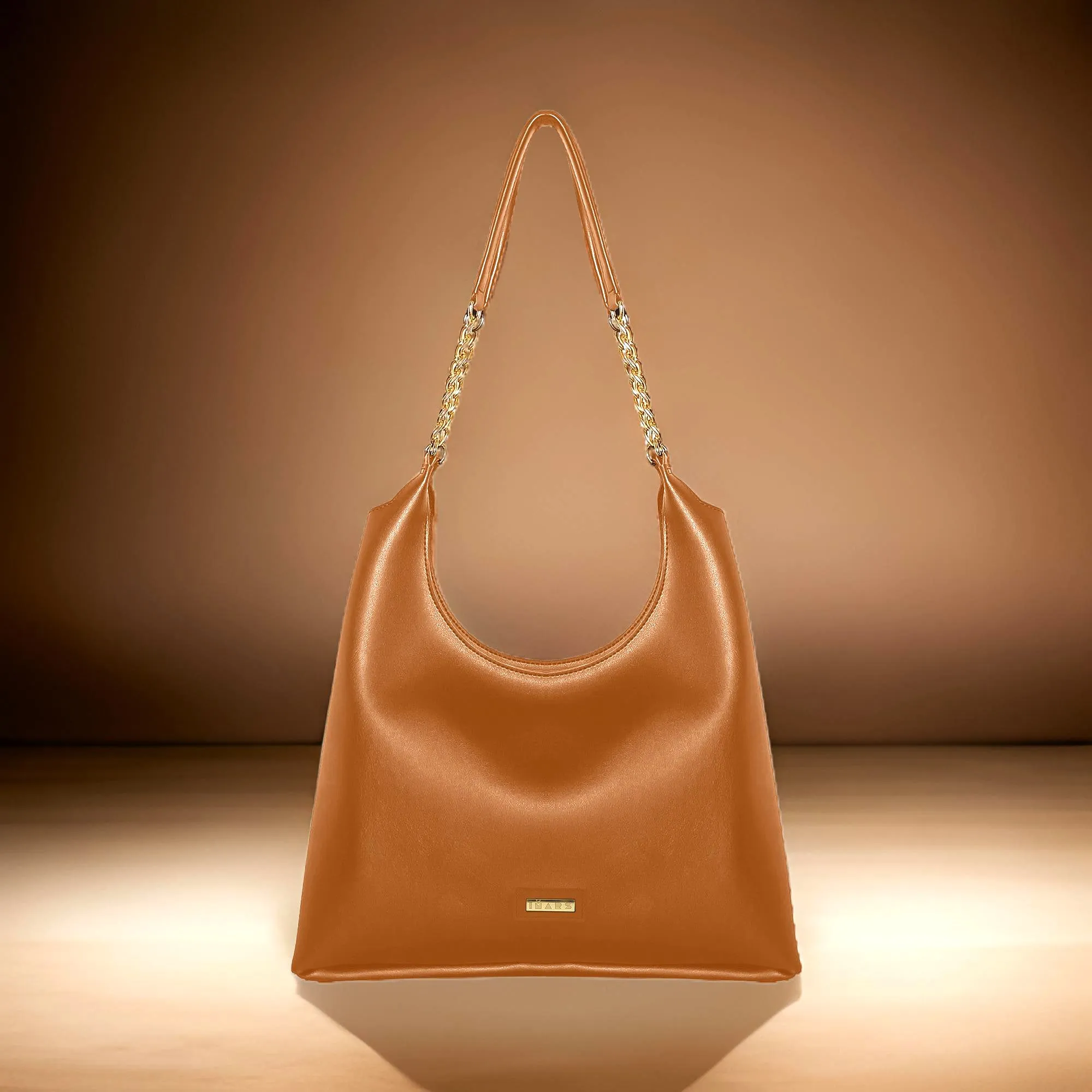 Shoulder Hobo Chain Bag | Vegan Leather Women & Girl's Handbag