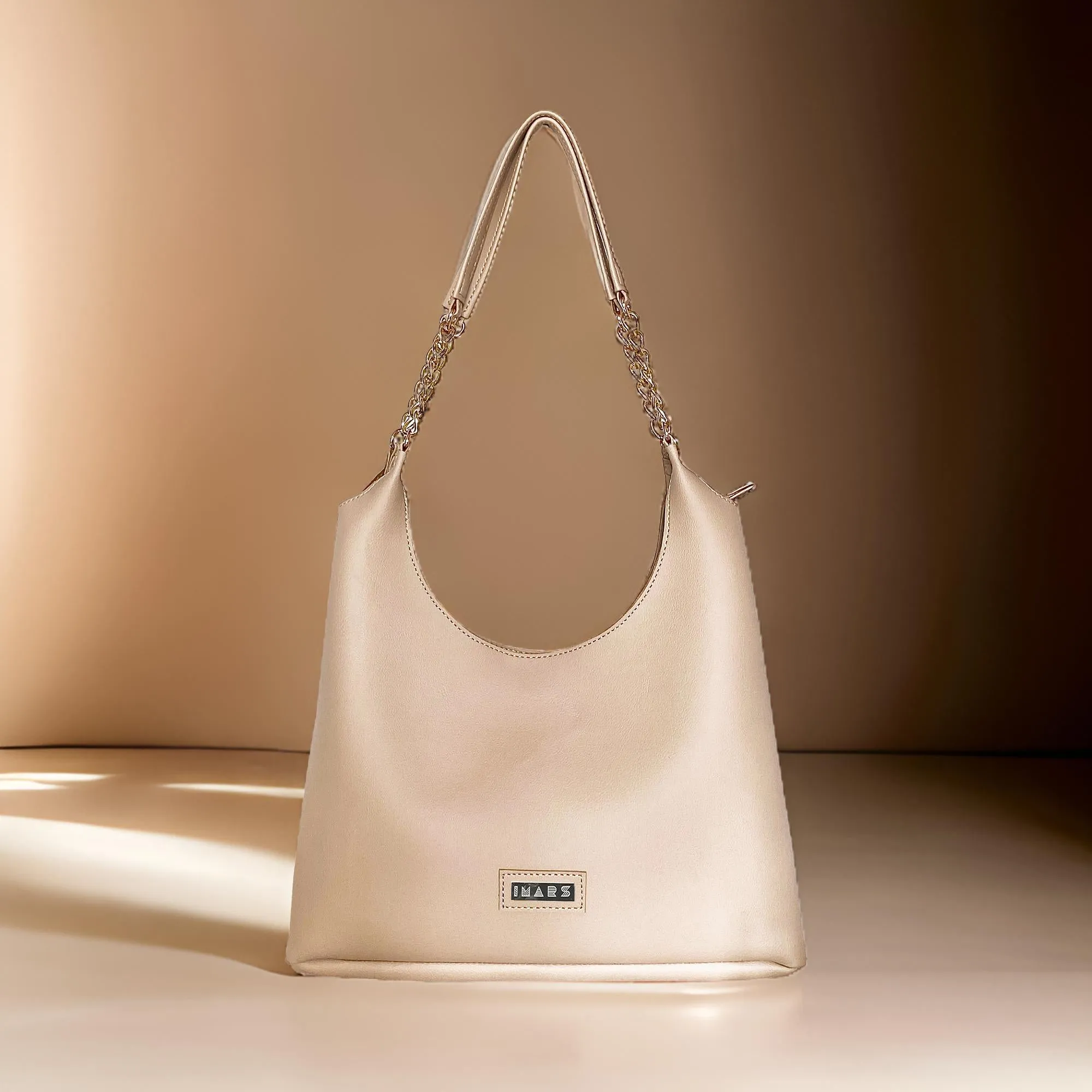 Shoulder Hobo Chain Bag | Vegan Leather Women & Girl's Handbag