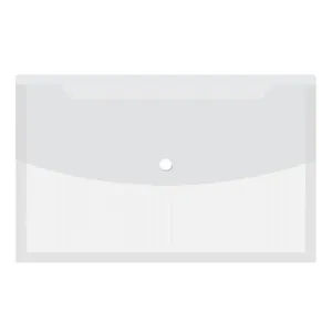 Solo Documents Bag With Expanding Button Closure Transparent Clear A3 CH 313