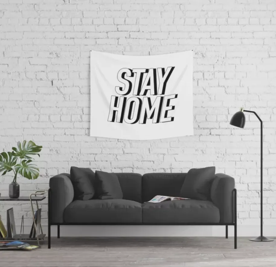 Stay Home Tapestry