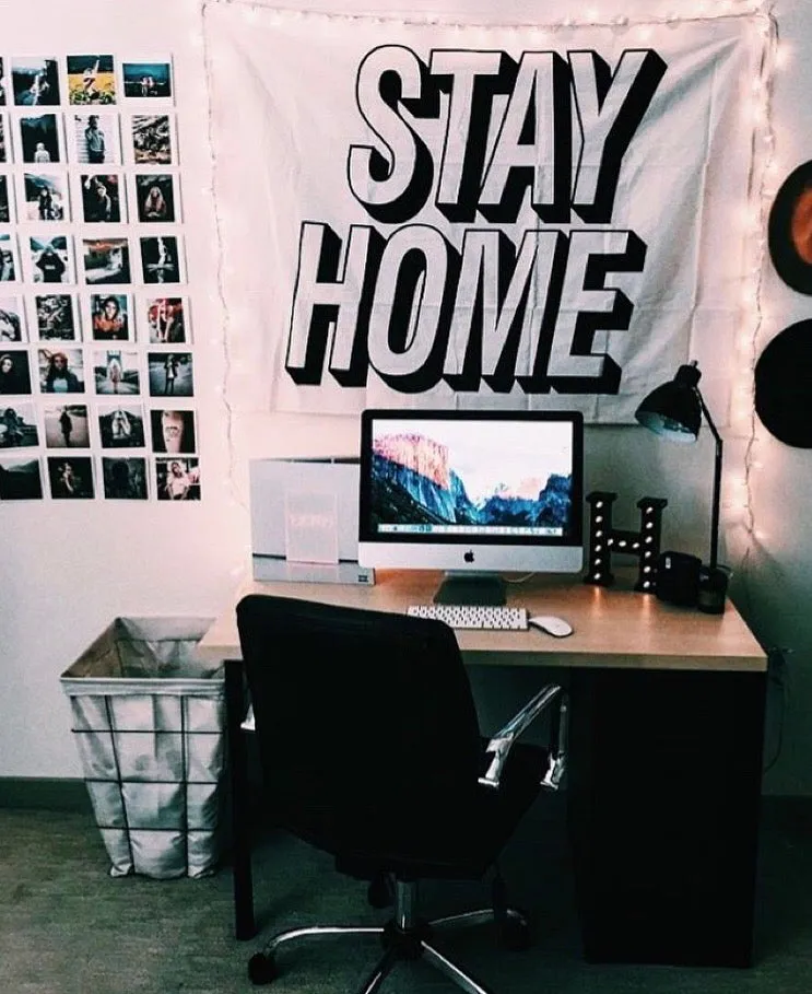 Stay Home Tapestry