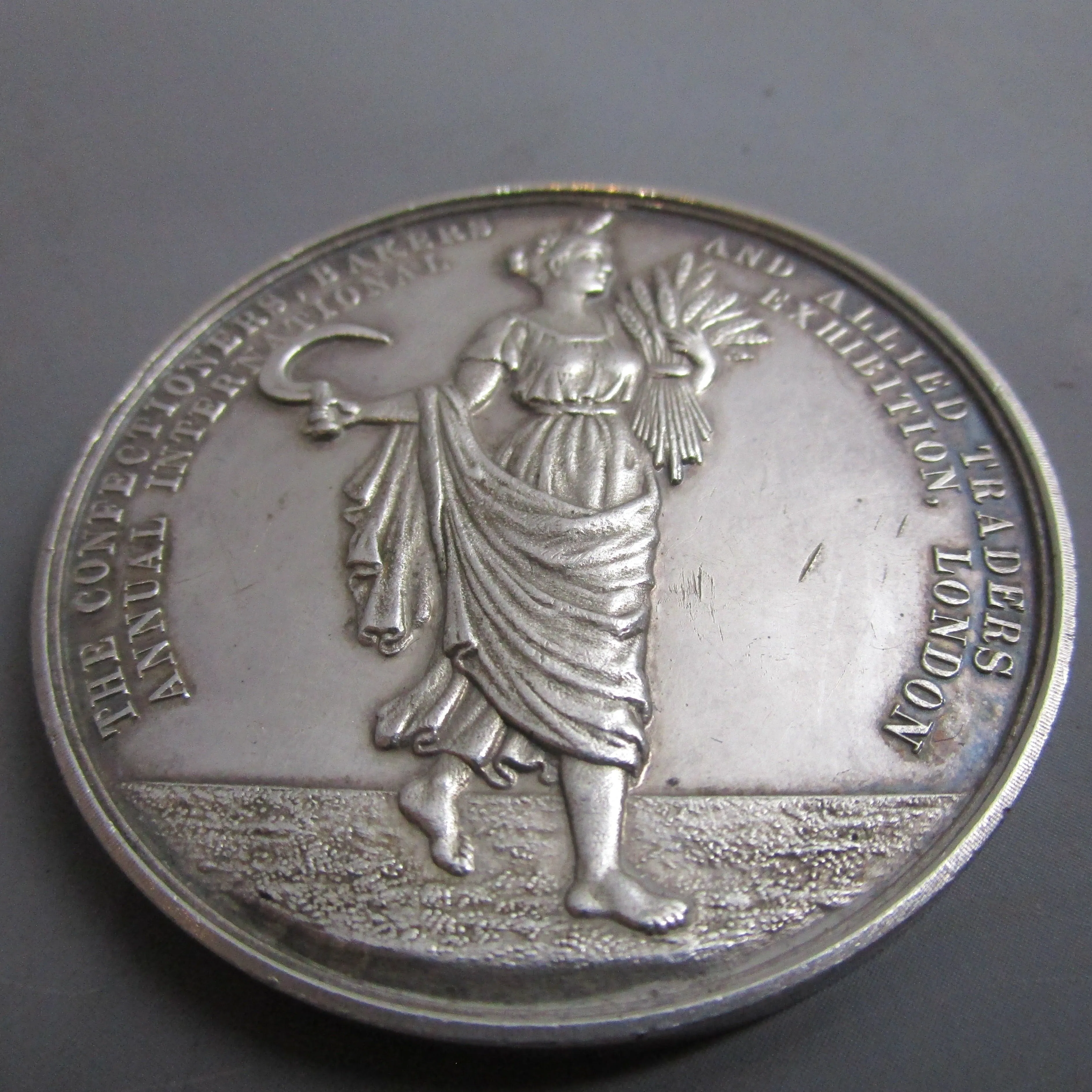 Sterling Silver Tiverton Bakers Medal Bread Class 26 1913 Antique c1913
