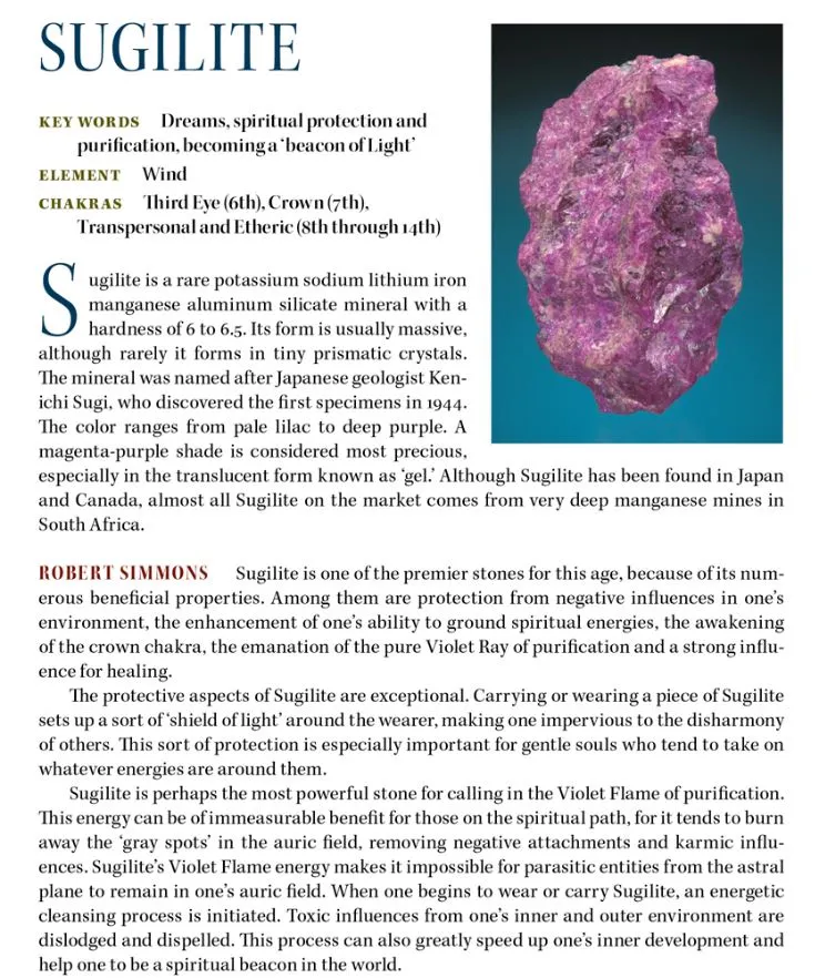 Sugilite Crystal Big & Rare Reserved