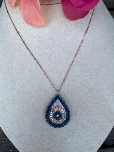 Tara drop Eye Necklace