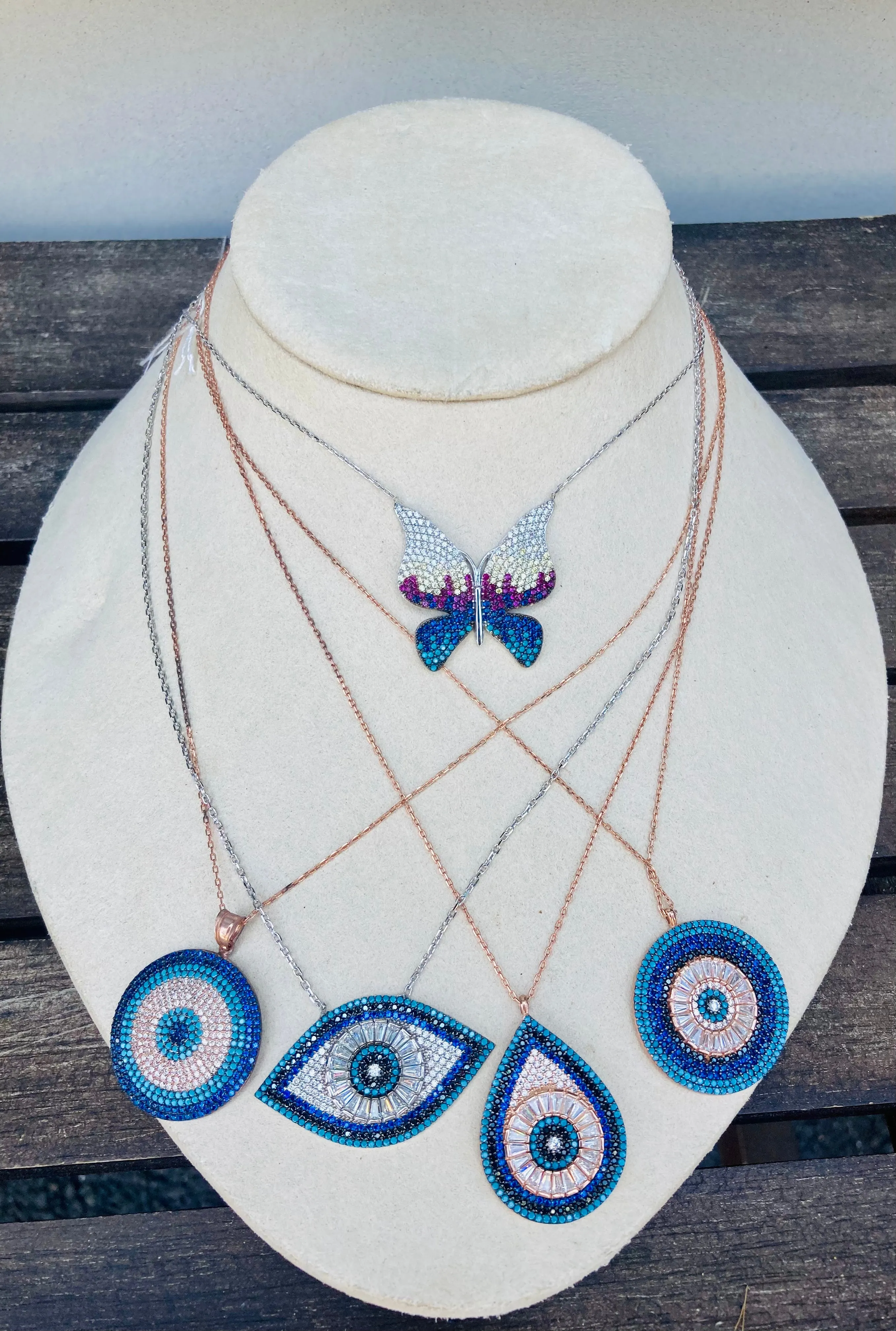 Tara drop Eye Necklace