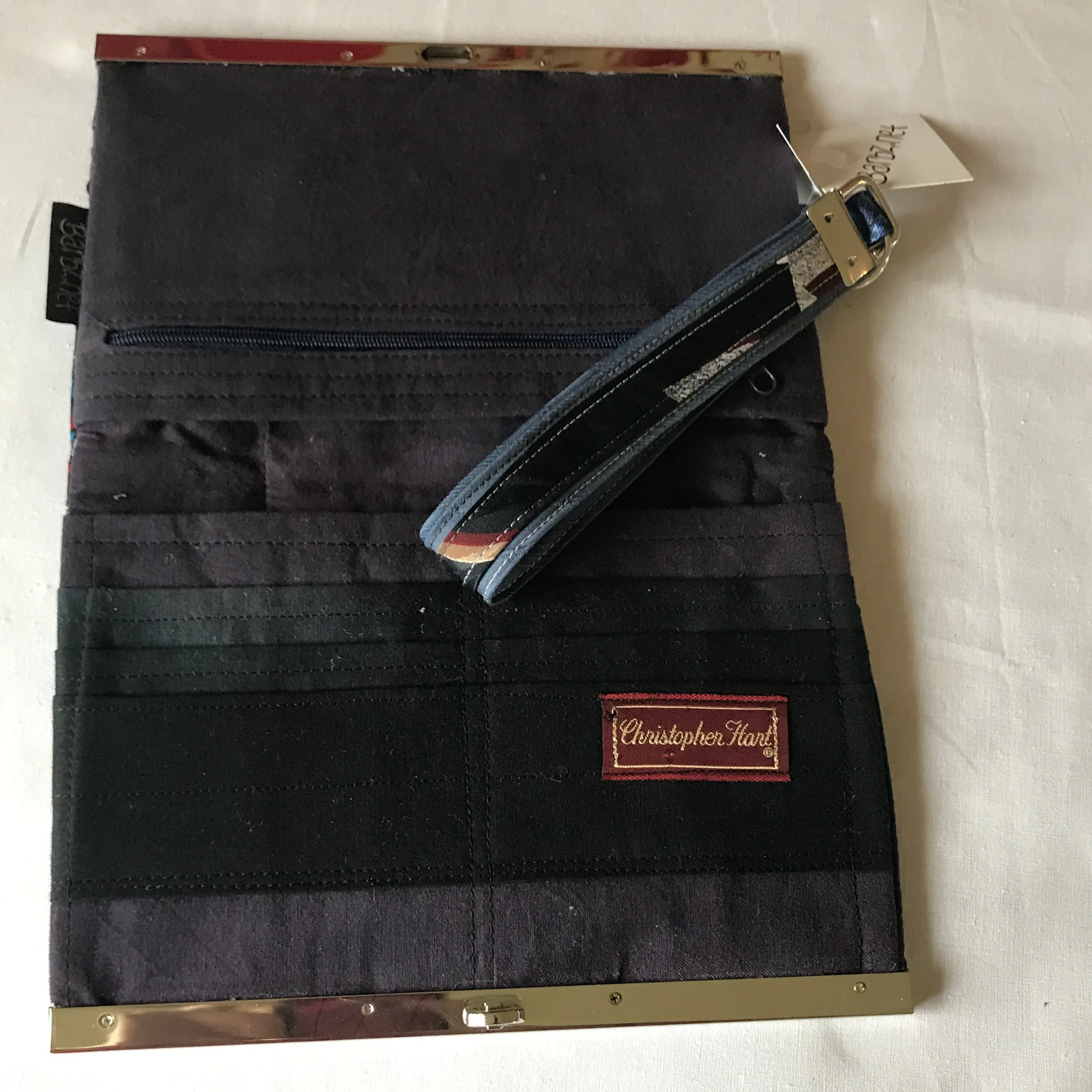 Taz/Hunting Woman Wallet made from Upcycled Neckties, Wristlet, Purse - Wallet Deluxe, Barbz.net
