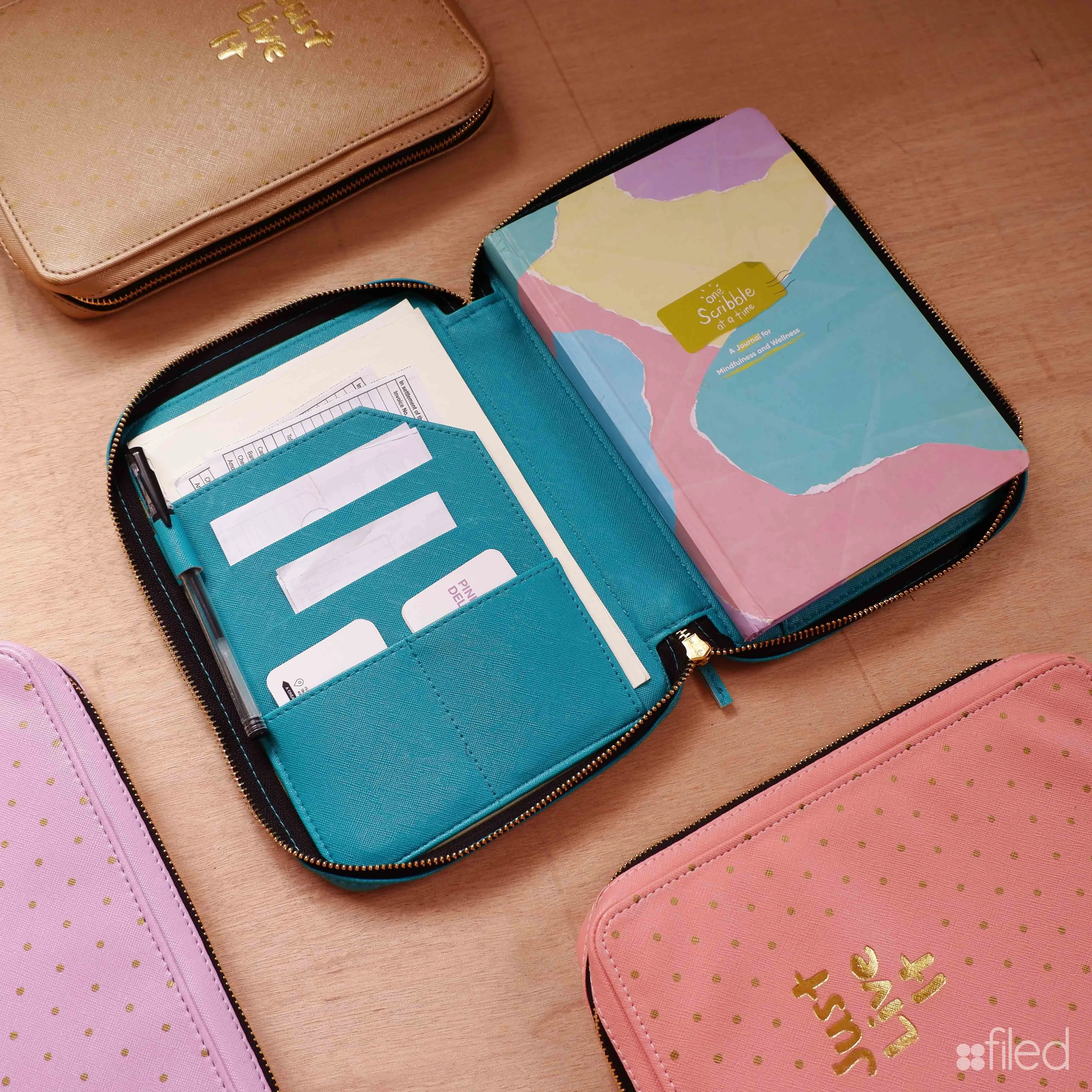 Terrific Teal Agenda Sleeve