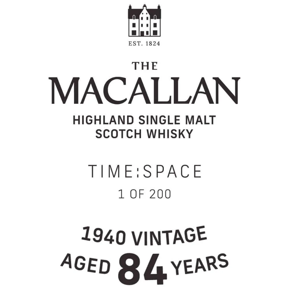 The Macallan Time Space 84 Year Old