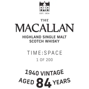 The Macallan Time Space 84 Year Old