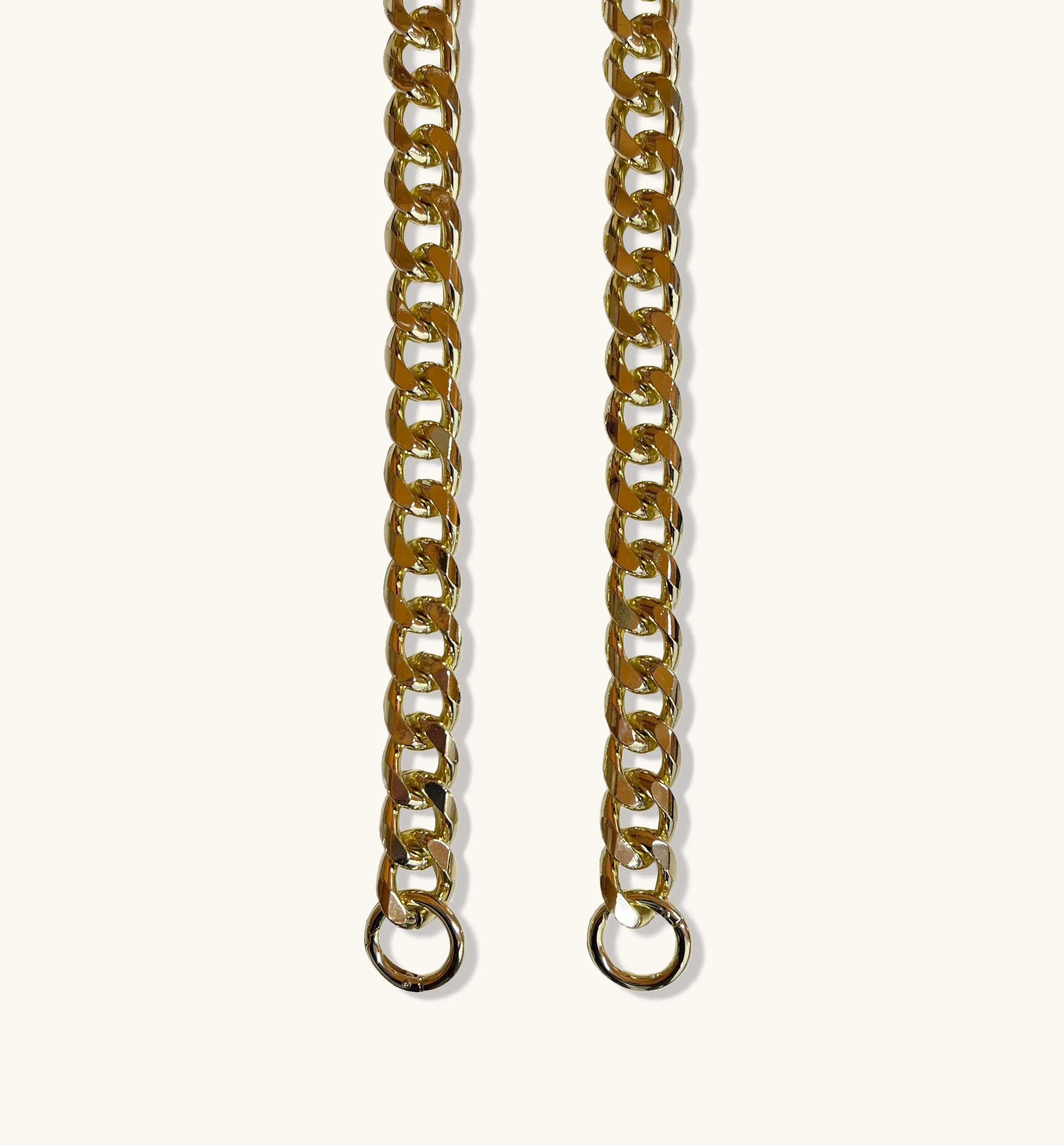 The Tassel Stone Leather Crossbody Bag With Gold Chain Strap
