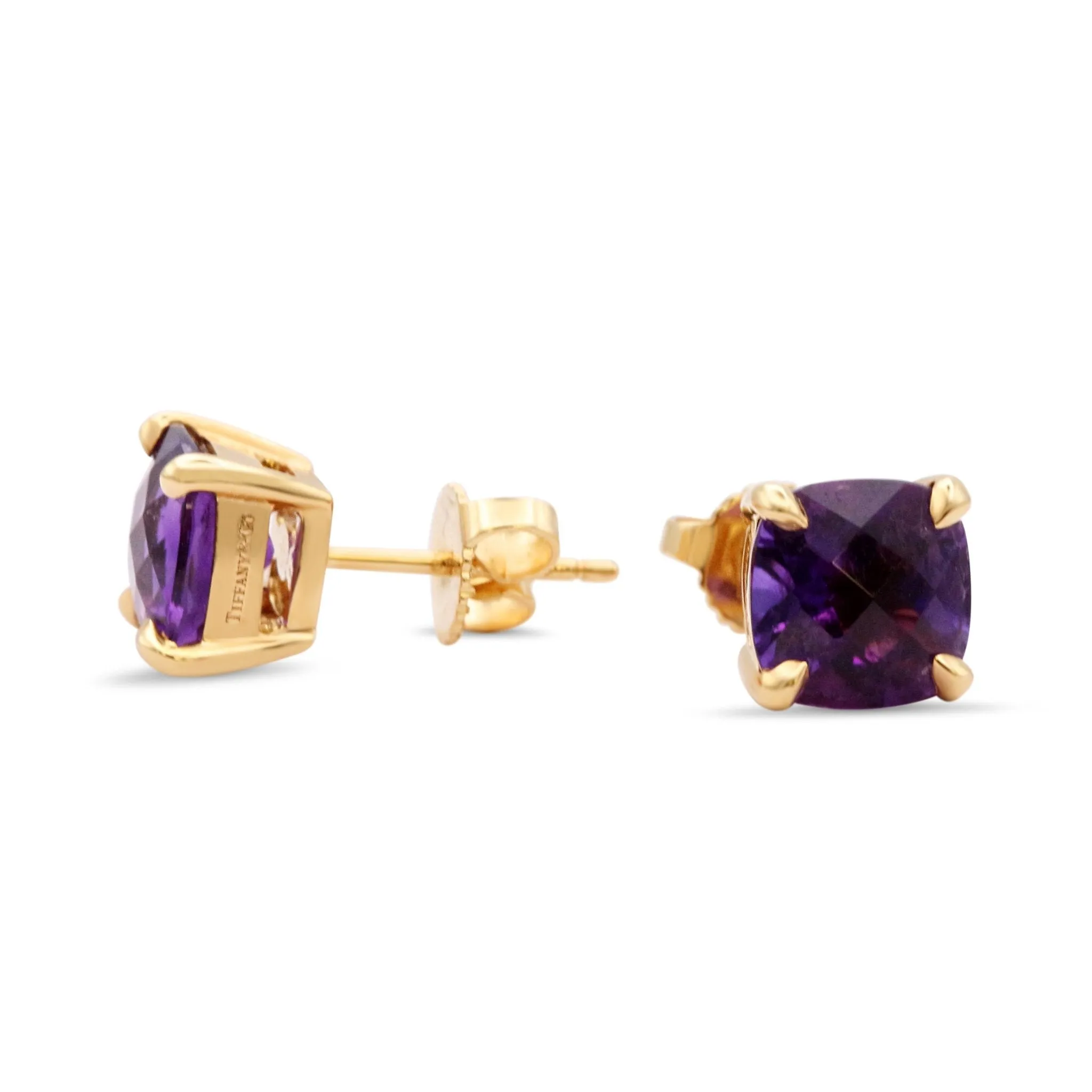 Tiffany Amethyst Sparkler Stud Earrings