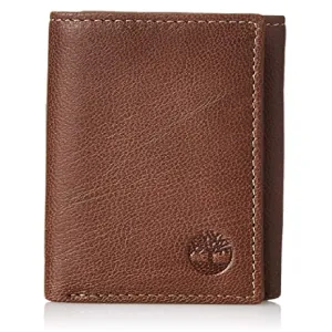 Timberland Men's Genuine Leather RFID Blocking Trifold Wallet