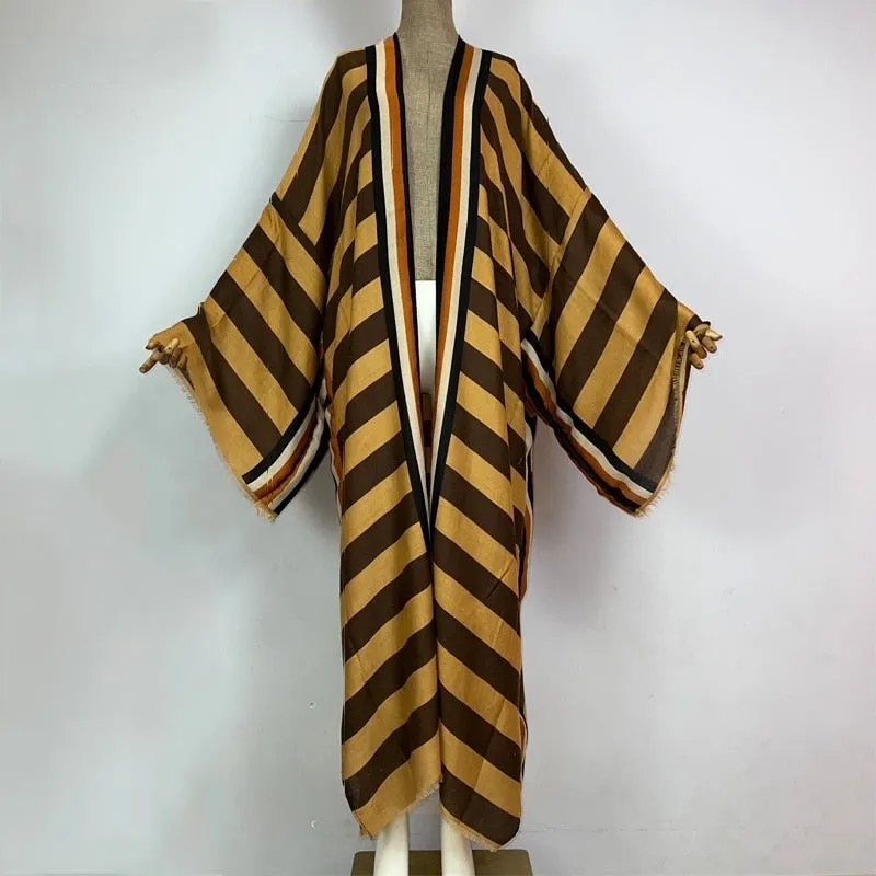 Timeless Chic Striped Kimono