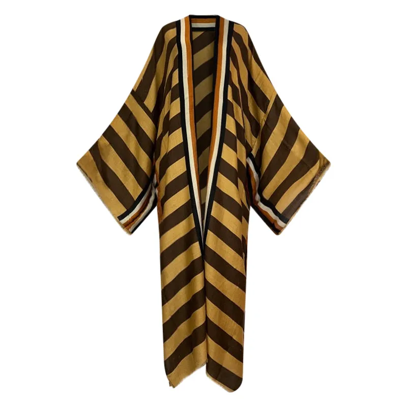 Timeless Chic Striped Kimono