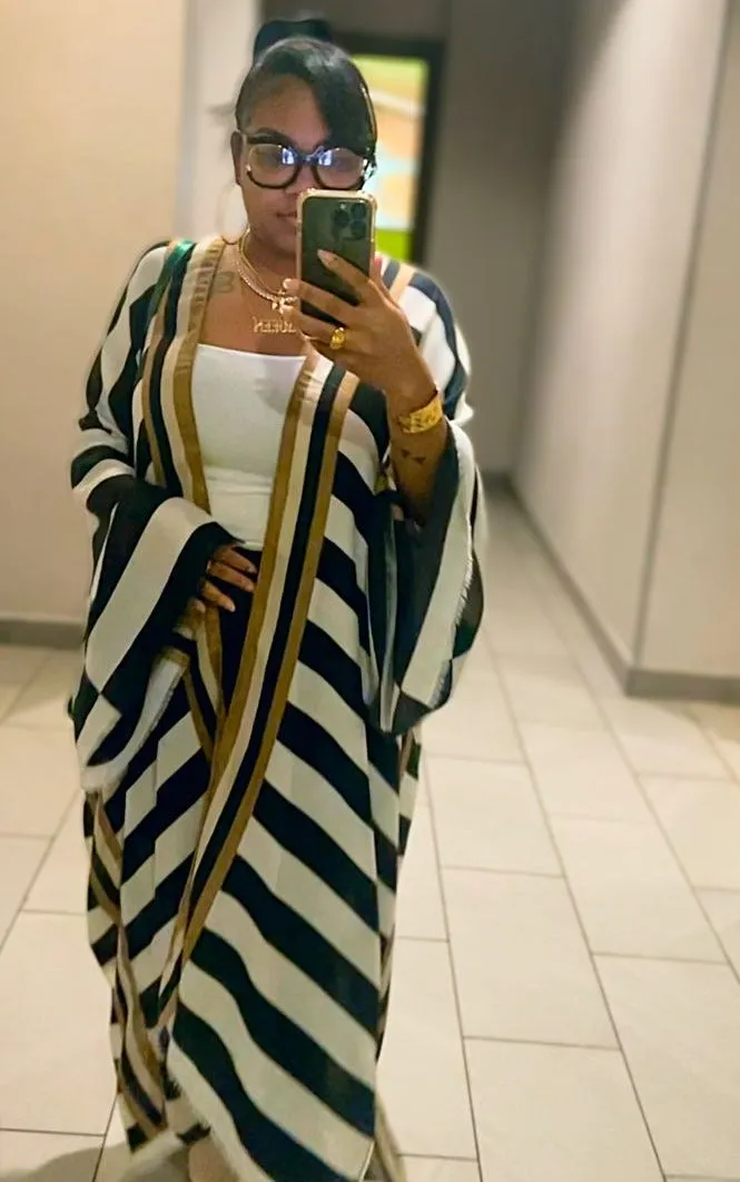 Timeless Chic Striped Kimono