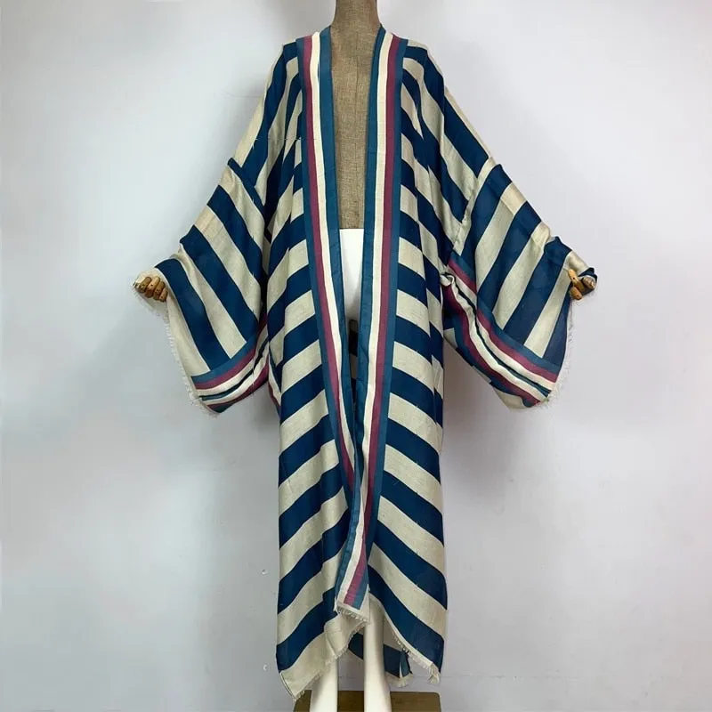 Timeless Chic Striped Kimono