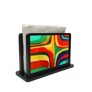Tissue Holder Paper Napkin Stand - Retro Art Deco