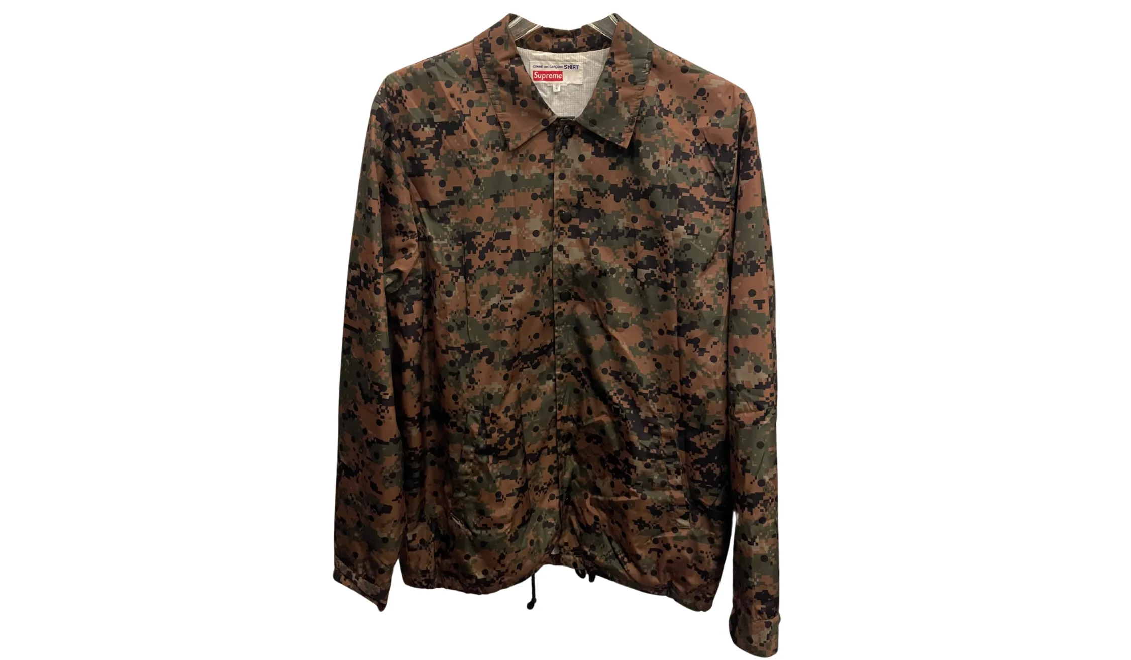 Used Supreme X Comme Des Garçons SHIRT Green Camo Coach Jacket  SS13