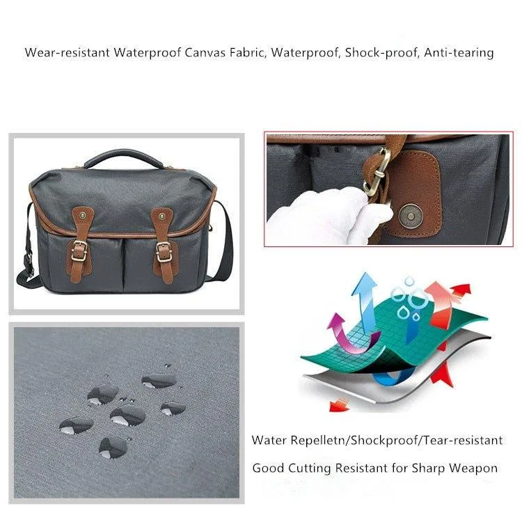 Vintage Casual Canvas Camera Bag For DSLR