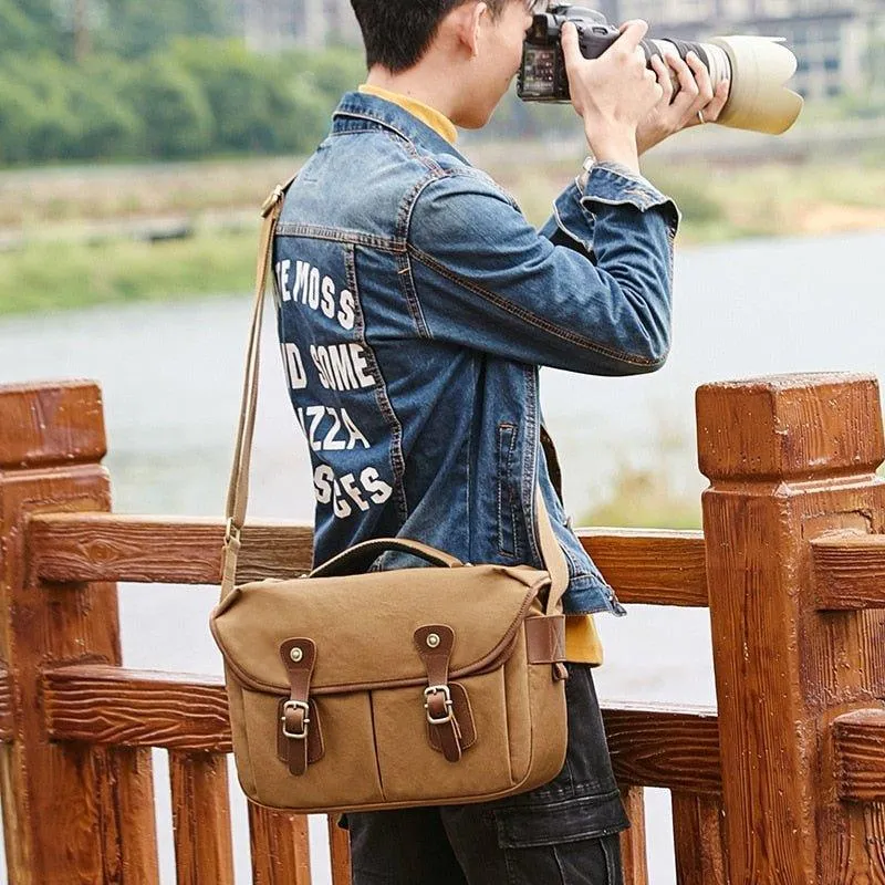 Vintage Casual Canvas Camera Bag For DSLR