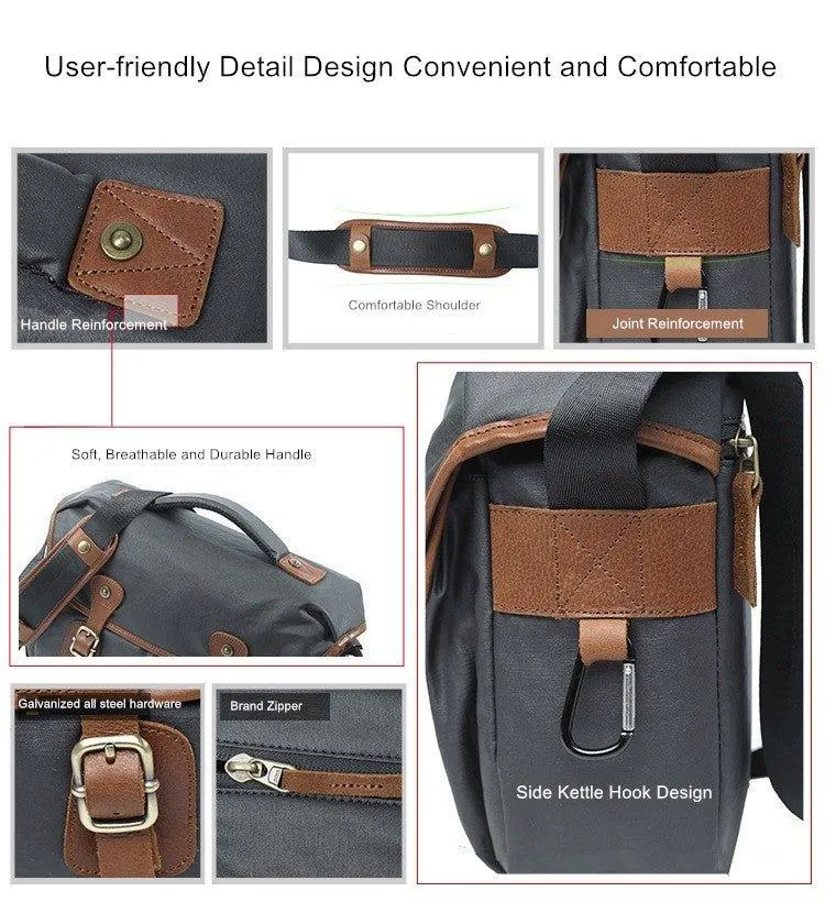 Vintage Casual Canvas Camera Bag For DSLR
