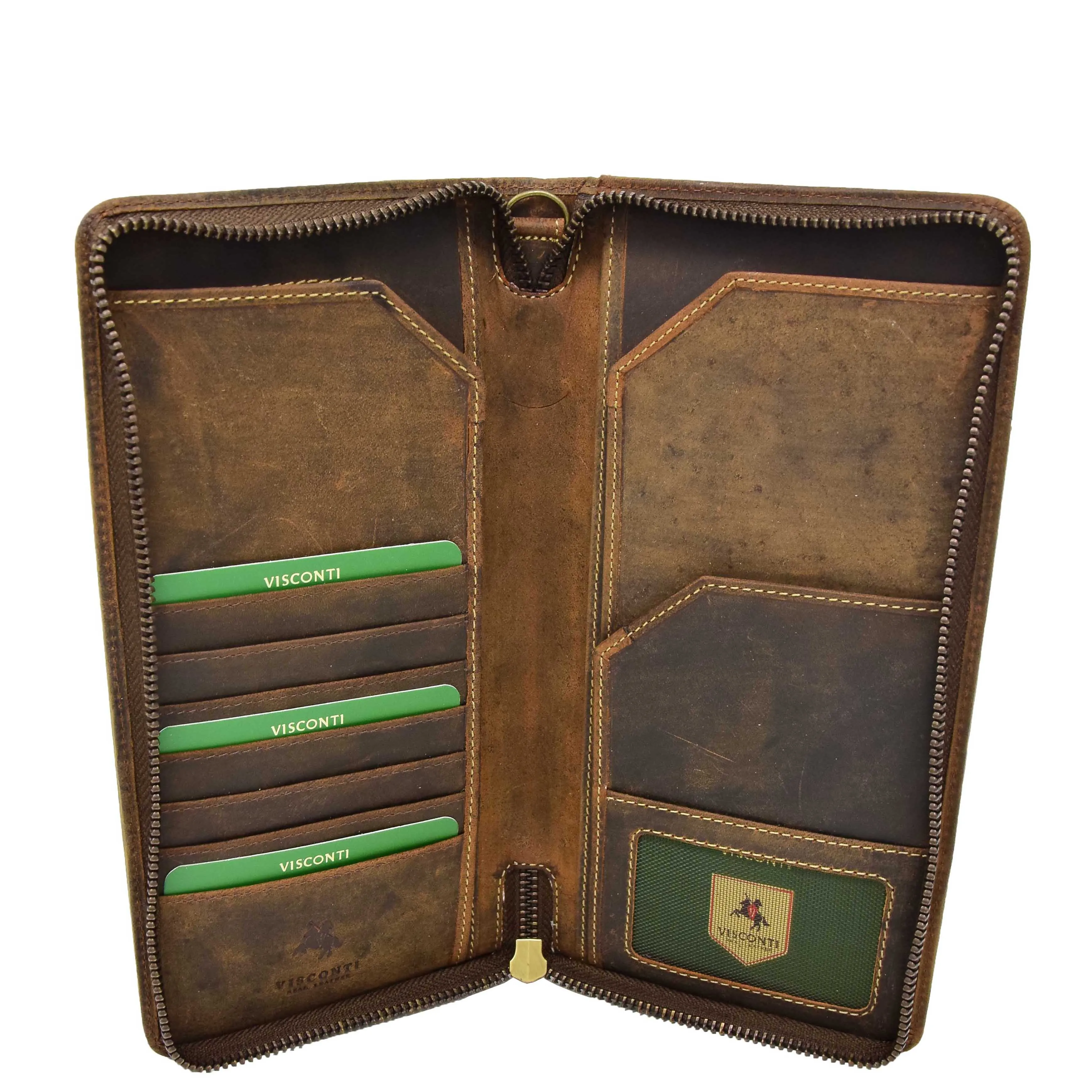 Vintage Leather Travel Documents Wallet Marlo Tan
