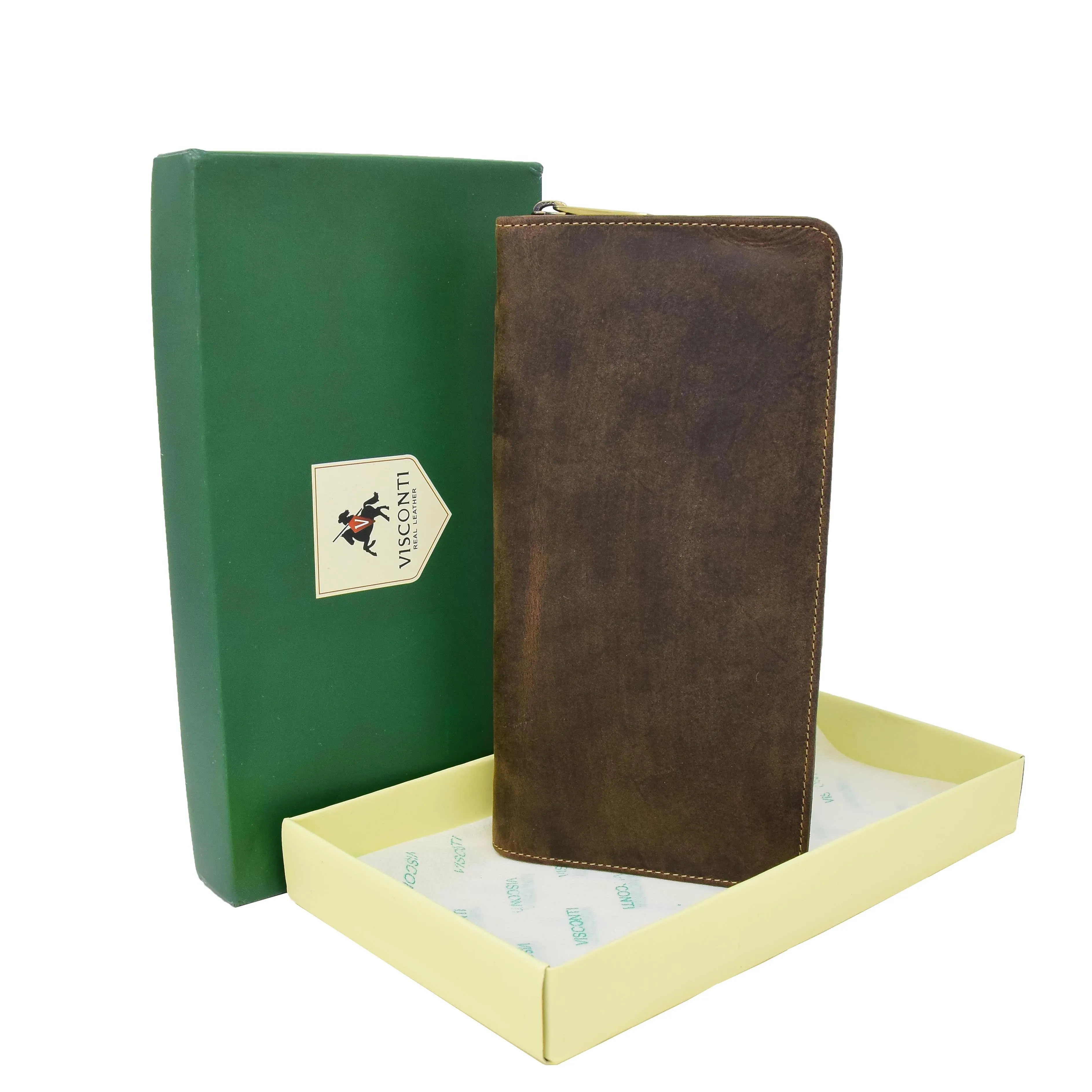 Vintage Leather Travel Documents Wallet Marlo Tan