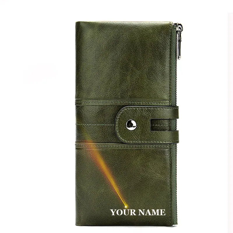 WESTAL Women&#39;s Wallet Luxury Genuine Leather Female Wallet Women&#39;s Purse Leather Womens Purses Coins and Card Wallets Clutch Bag