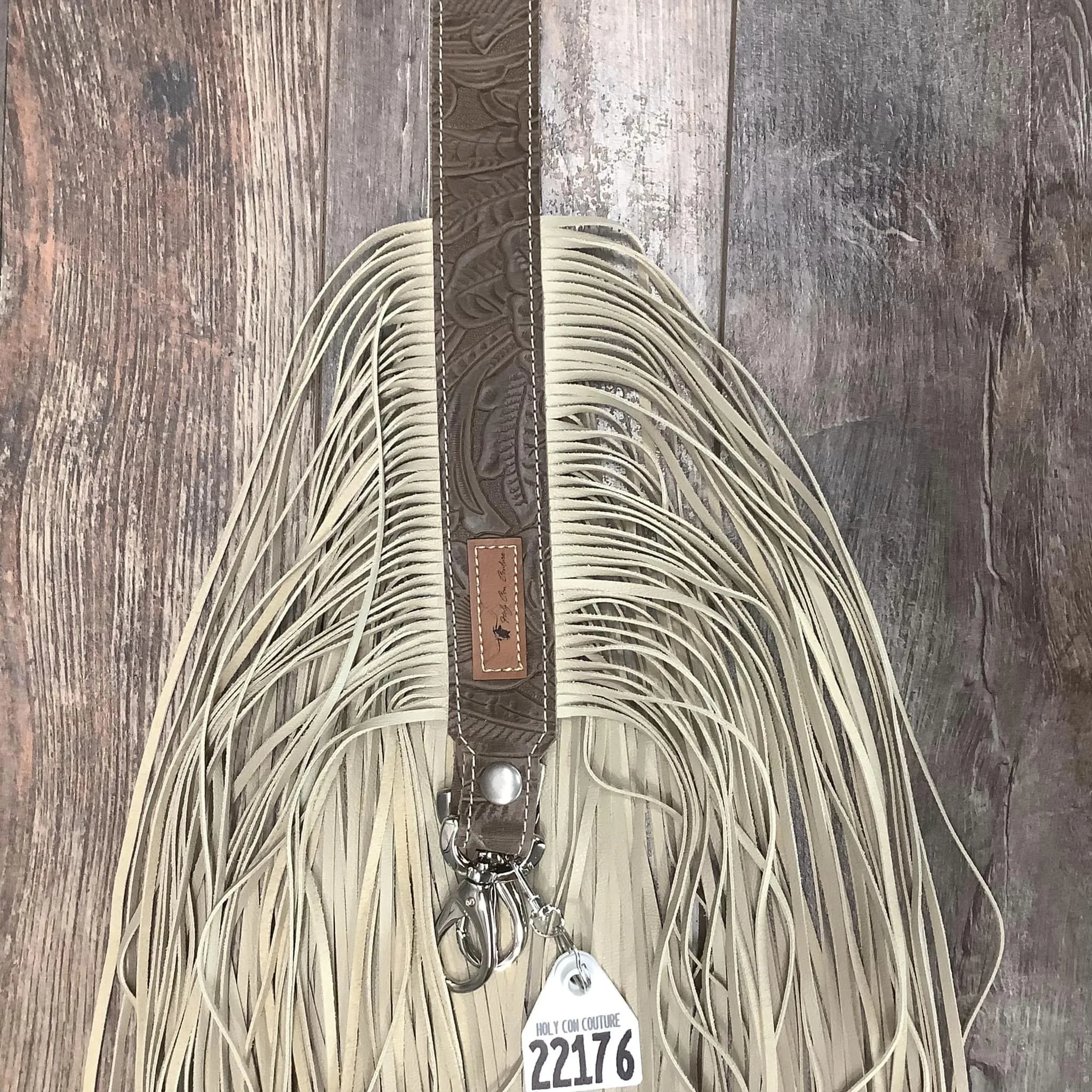 Western Mini Leather Fringe Strap 48" #22176