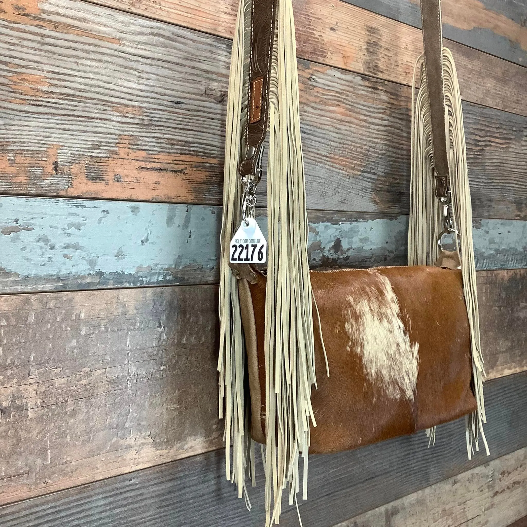 Western Mini Leather Fringe Strap 48" #22176