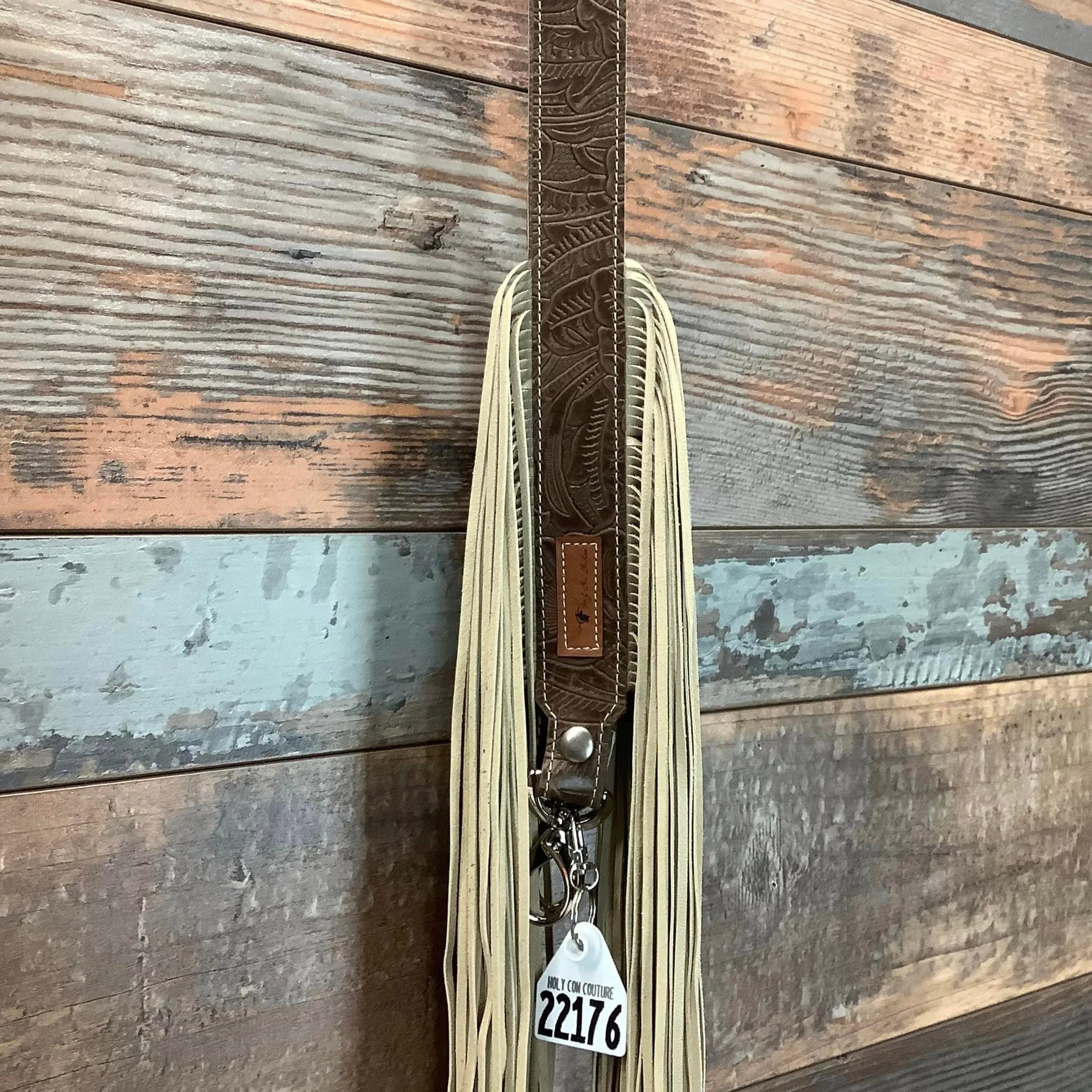 Western Mini Leather Fringe Strap 48" #22176