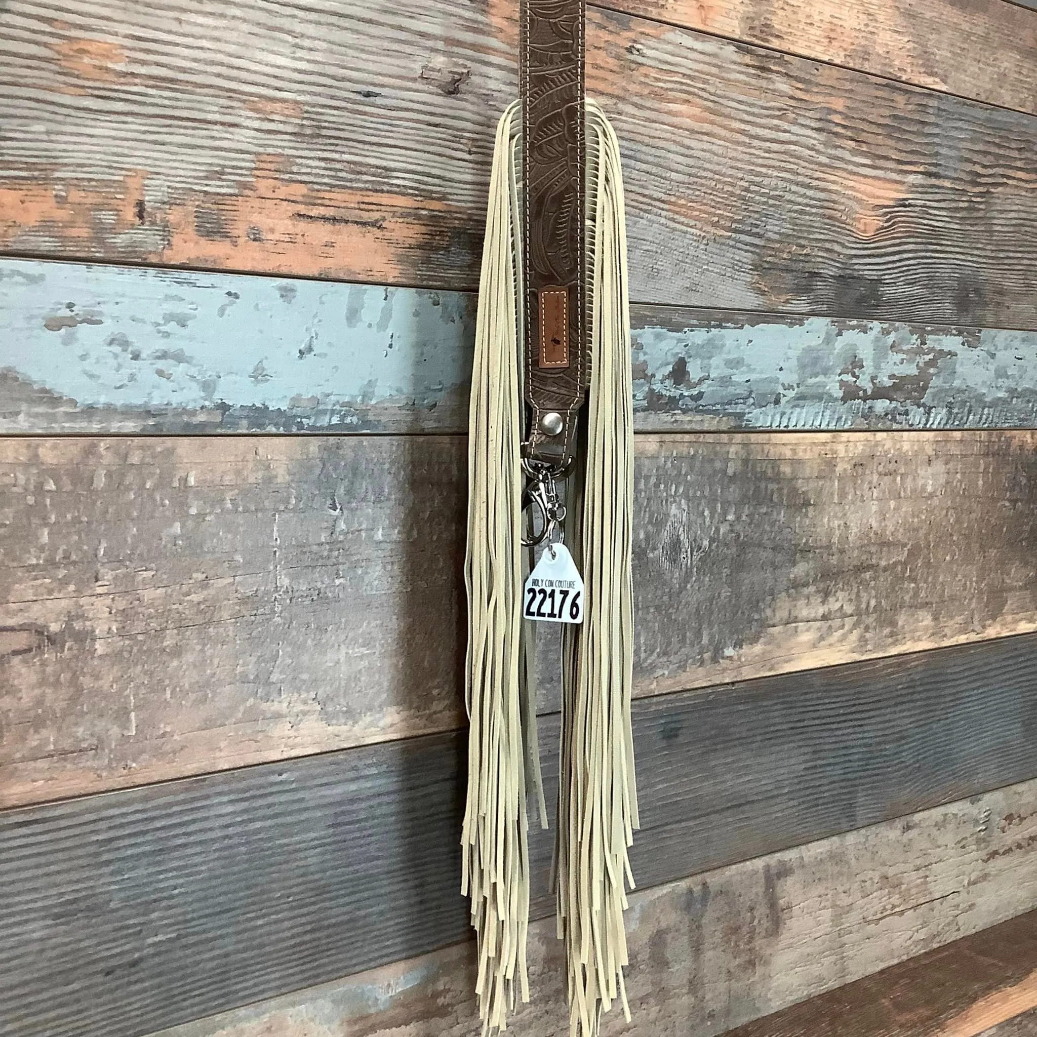 Western Mini Leather Fringe Strap 48" #22176