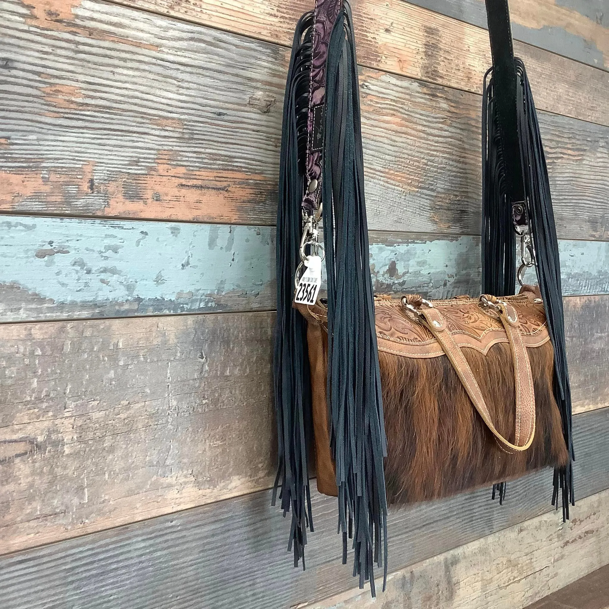 Western Mini Leather Fringe Strap 48" #23561