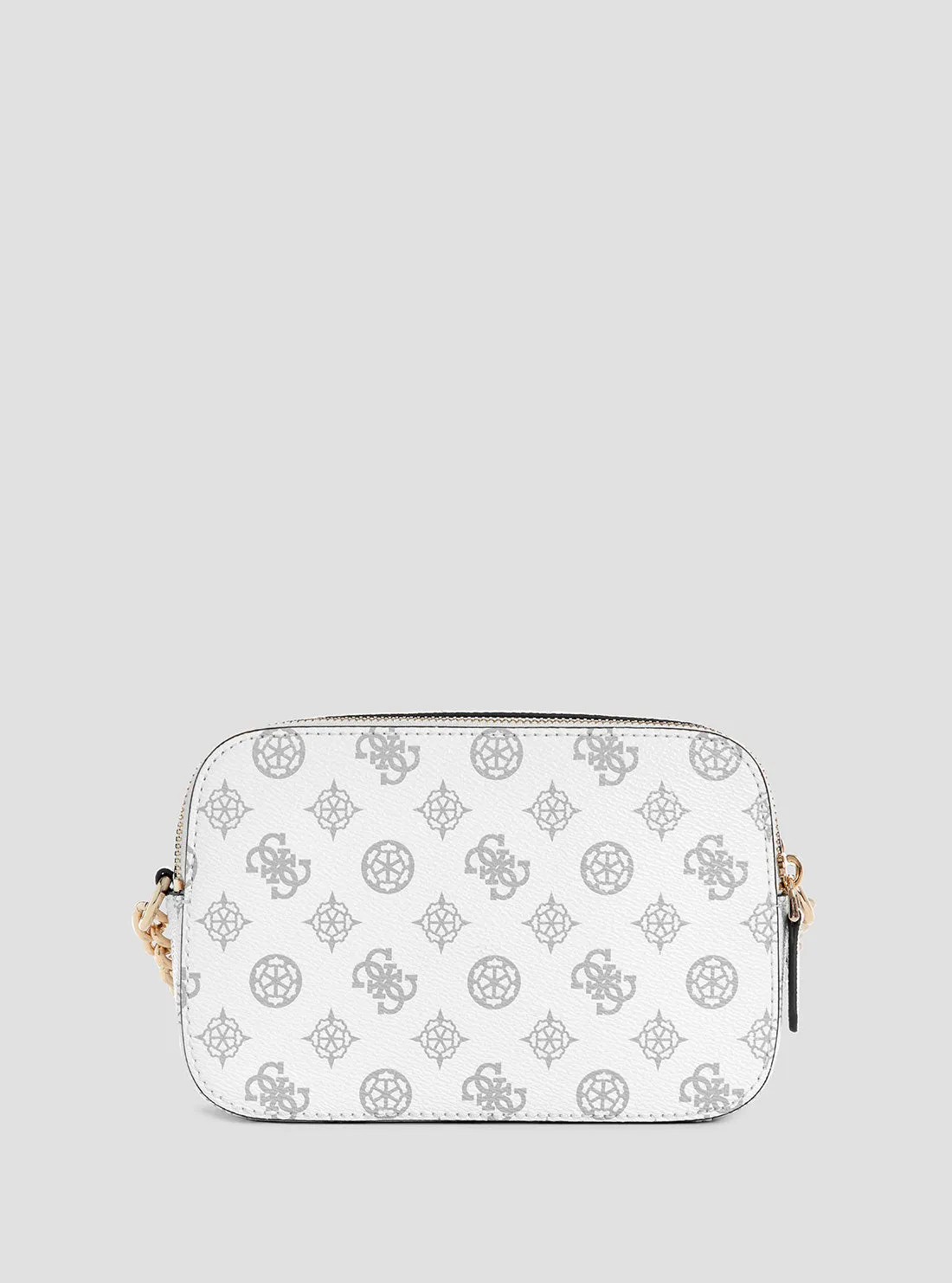 White Logo Noelle Camera Crossbody Bag