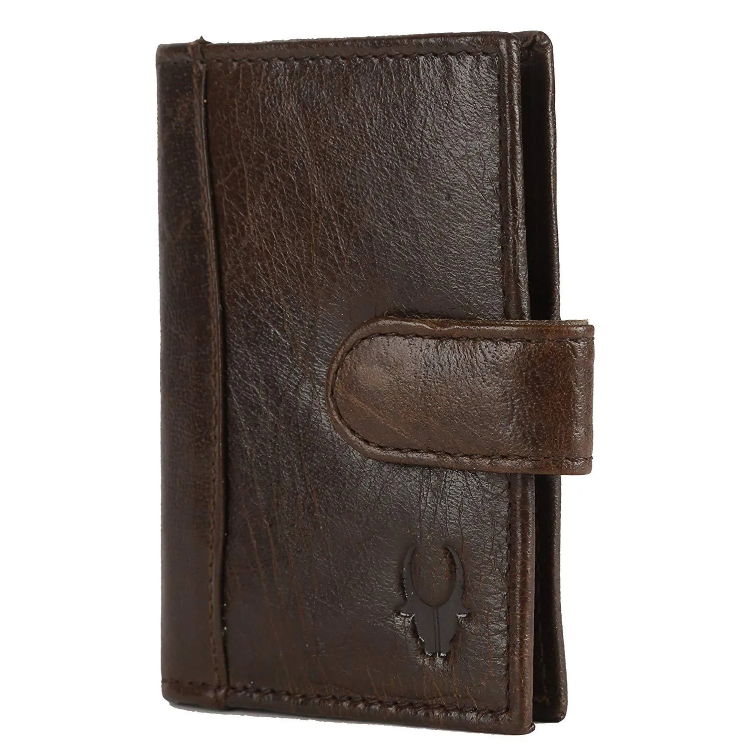 WildHorn Dark Brown Genuine Leather Credit Card Holder