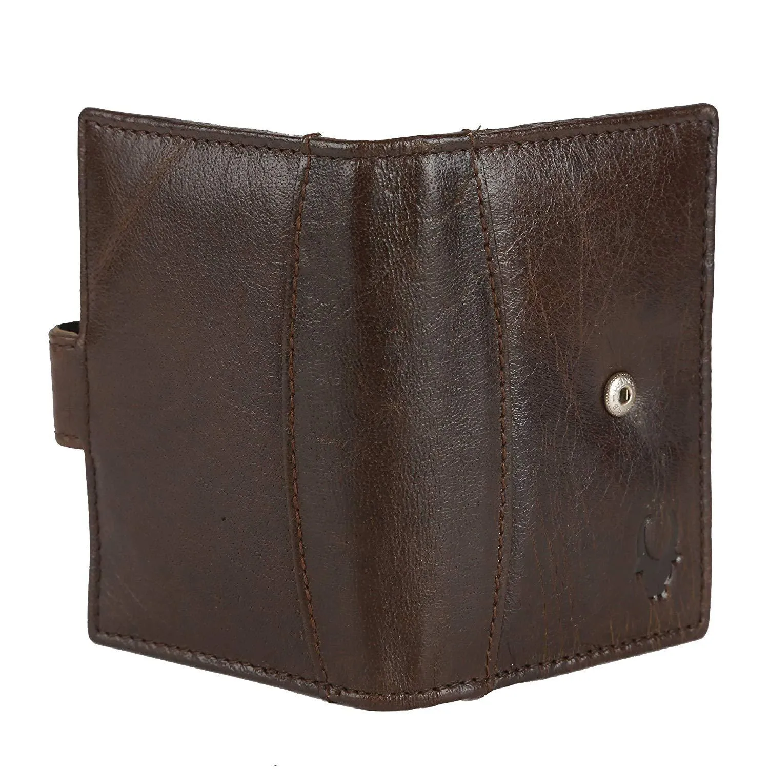 WildHorn Dark Brown Genuine Leather Credit Card Holder