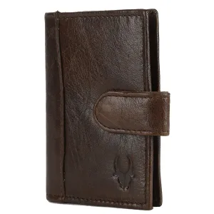 WildHorn Dark Brown Genuine Leather Credit Card Holder